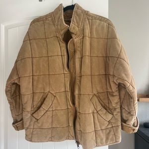 Free People Quilted Dolman, Sz Med